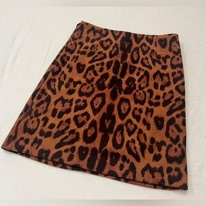 NWOT Gyda leopard print skirt